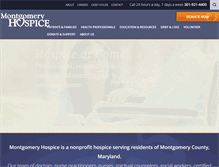 Tablet Screenshot of montgomeryhospice.org